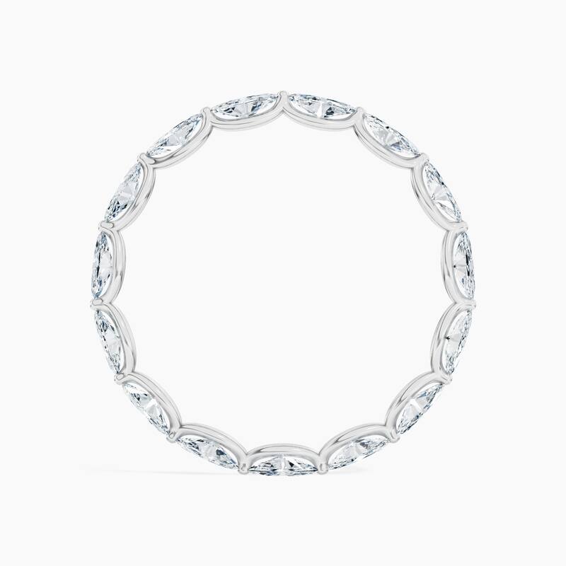 Auriya 14k Gold Marquise East-West Lab Grown Diamond Eternity Band 1.50 - 6.00 ct. tw. (F-G, VS)