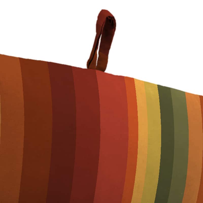 22" x 44" Outdoor Chair Cushion with Ties and Loop - 44'' L x 22'' W x 4'' H