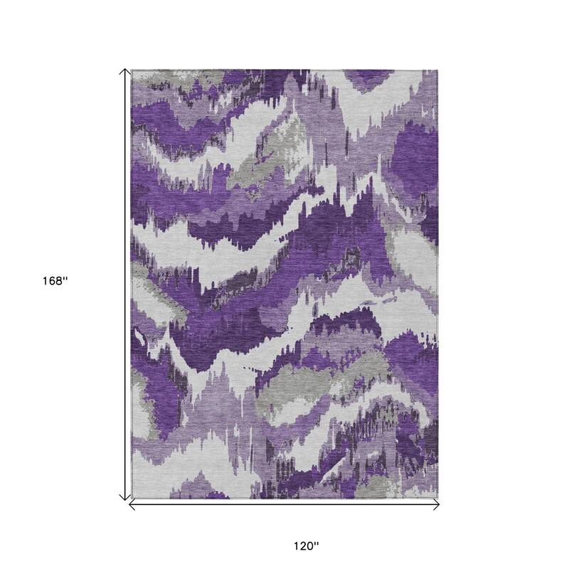 HomeRoots Abstract Transitional Rectangle Outdoor Rug