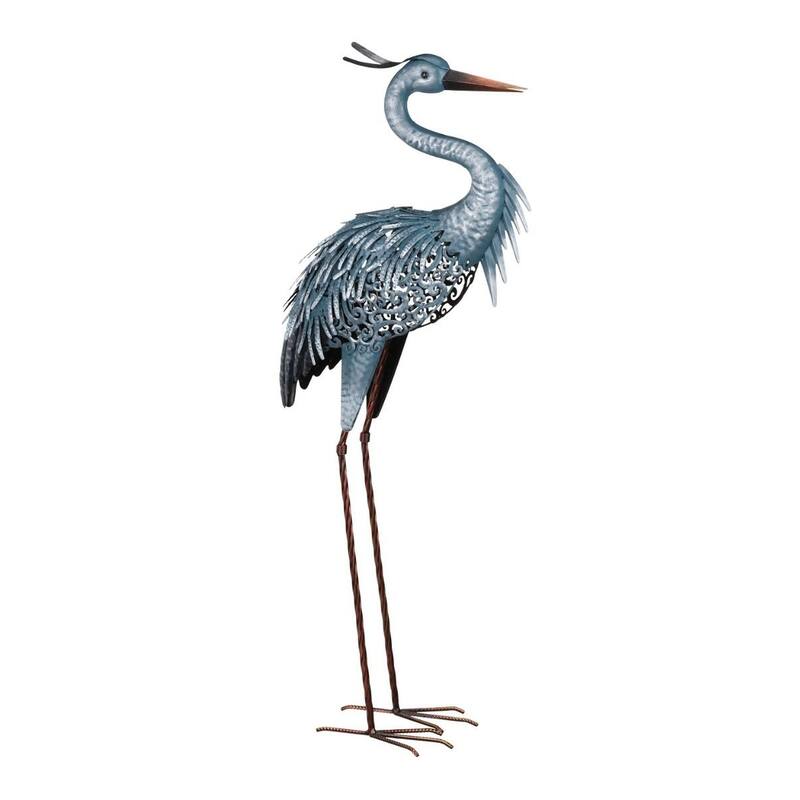 Metallic Blue Solar Heron - Down