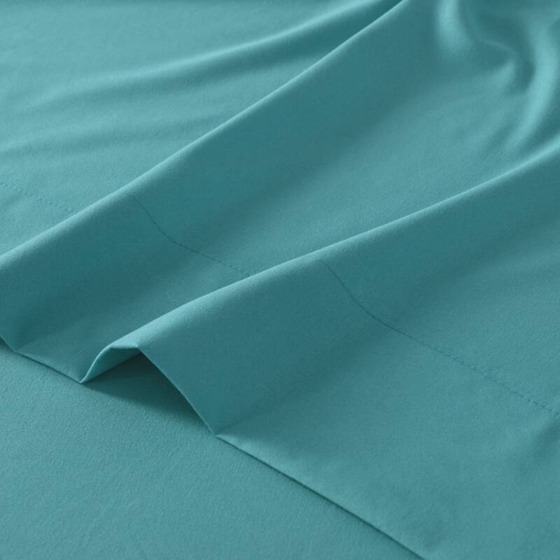 4/6 Pcs Soft Solid & Embroidery Bed Sheets Set