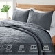 preview thumbnail 40 of 65, 3-Piece Reversible Ultra Lighweight Coverlet Premium Microfiber Quilt Set