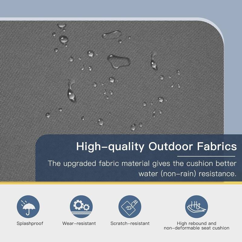 AECOJOY Metal Patio Furniture Set 7 Pieces Modern Outdoor Conversation Set