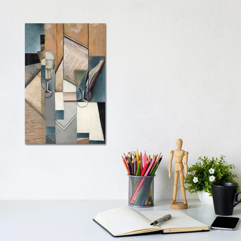 iCanvas "The Book, 1913 " by Juan Gris Canvas Print - 12x8x0.75