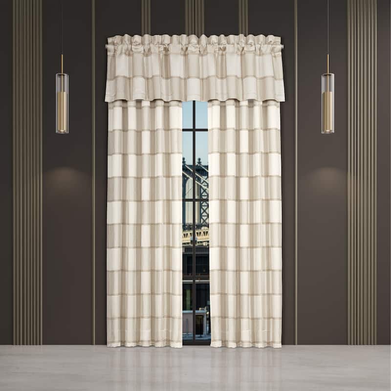 J. Queen New York Brando Ivory Window Panel Pair - 95 Inches