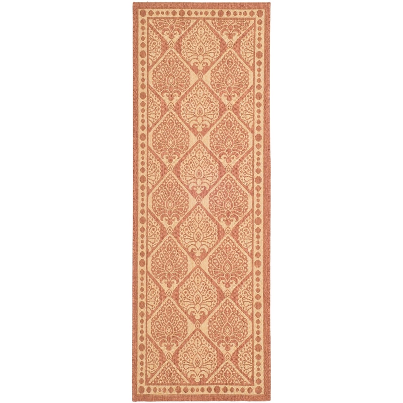 SAFAVIEH Courtyard Evangelina Indoor/ Outdoor Waterproof Patio Backyard Rug