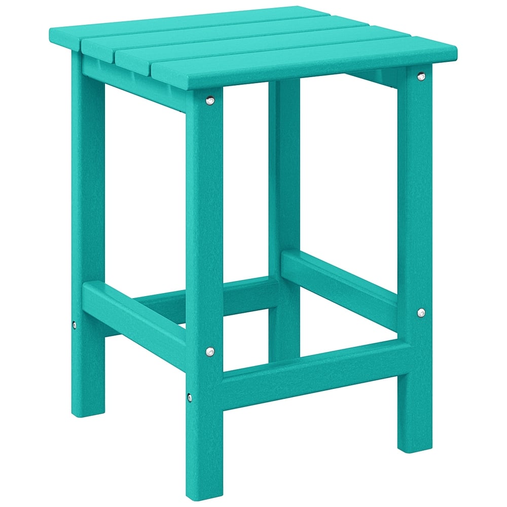 Laguna Hdpe All Weather Outdoor Patio Square Side Table