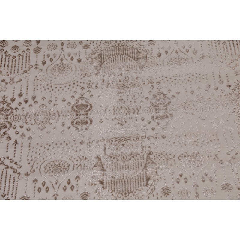 Geometric Damask Transitional Oriental Turkish Rug Decorative Carpet