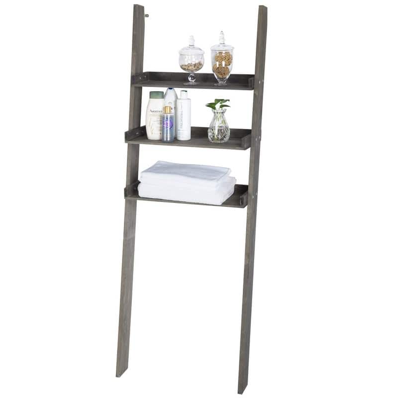 Ladder Standing Shelf - 15.75"D x 23.25"W x 66.5"H