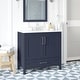 preview thumbnail 94 of 109, OVE Kansas Single Sink Bathroom Vanity, Dove White Engineered Stone Top