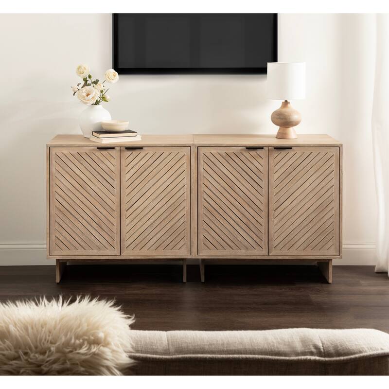 Kate and Laurel Mezzeta Wood Floor Storage Cabinet