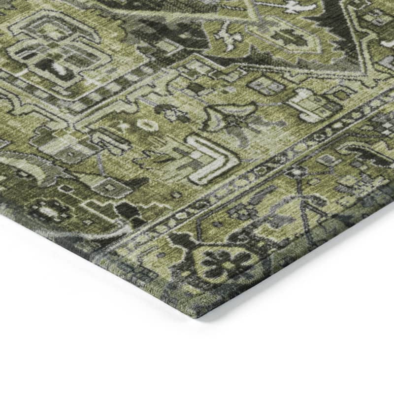 Maso Oriental Weather Resistant Timeless Grace Outdoor Rug