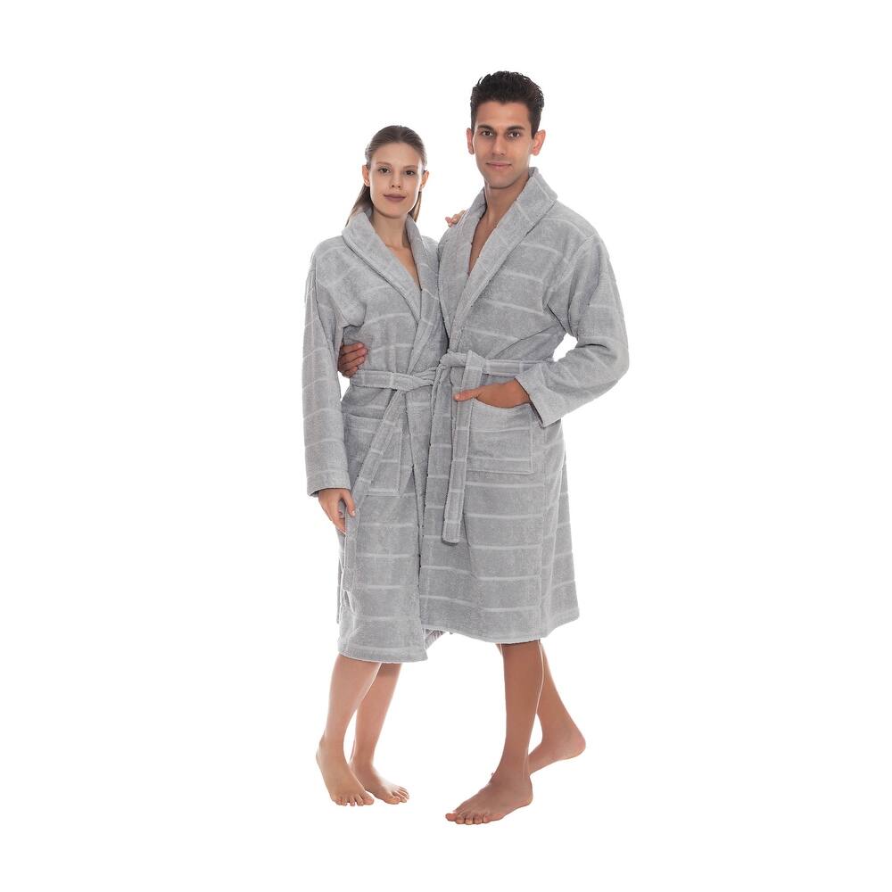 Ozan Premium Home Mirage Bathrobes Collection 100% Turkish Cotton Unisex Terry Cloth Bathrobe