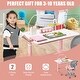preview thumbnail 16 of 16, Costway Height Adjustable School Table and Desk Chair Set for Kids - See Details