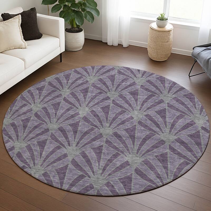 Machine Washable Indoor/ Outdoor Casual Kim Chantille Rug