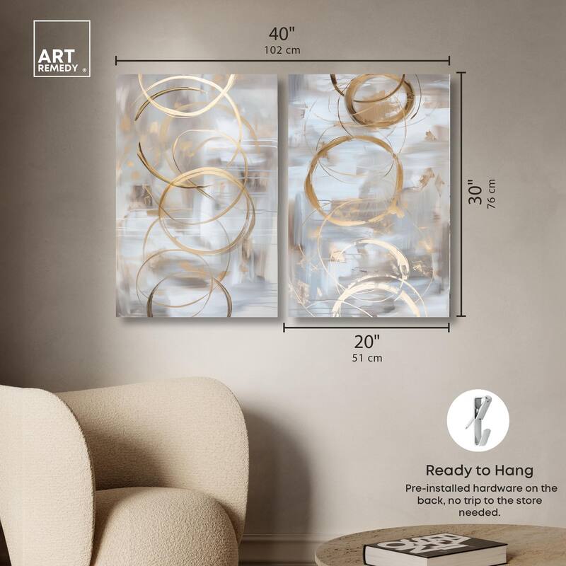 The Dunes Set Canvas Set of 2 by Art Remedy, Gallery Wrapped