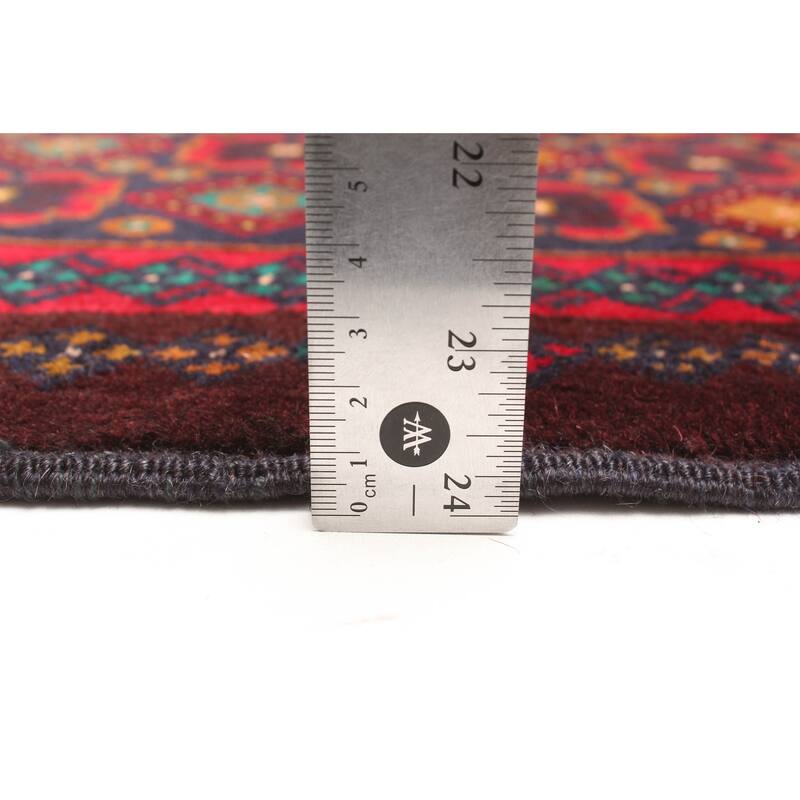 ECARPETGALLERY Hand-knotted Teimani Dark Navy Wool Rug - 2'8 x 4'7