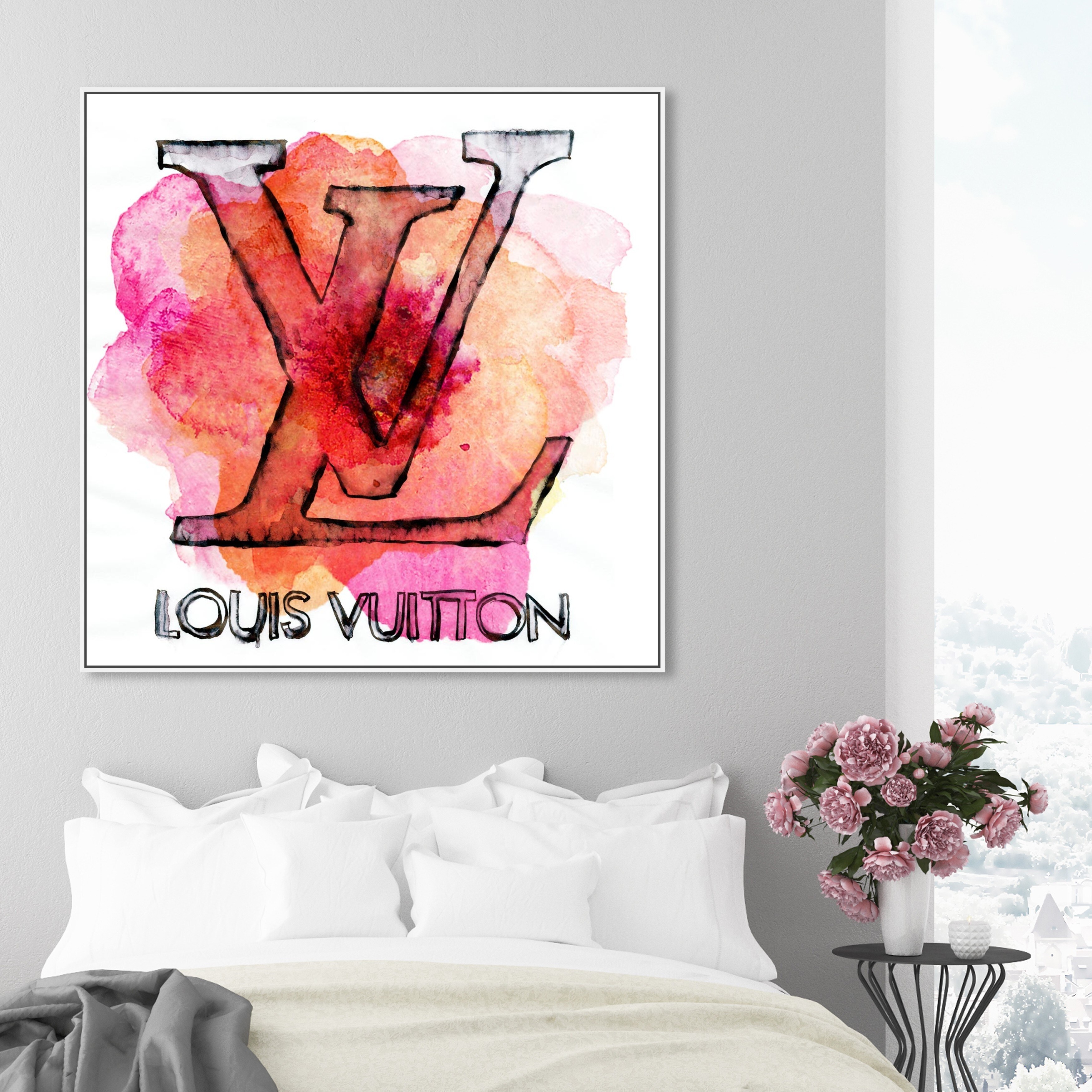 Oliver Gal 'LV Petals' Fashion and Glam Wall Art Canvas Print - Orange,  Pink - Bed Bath & Beyond - 13435312
