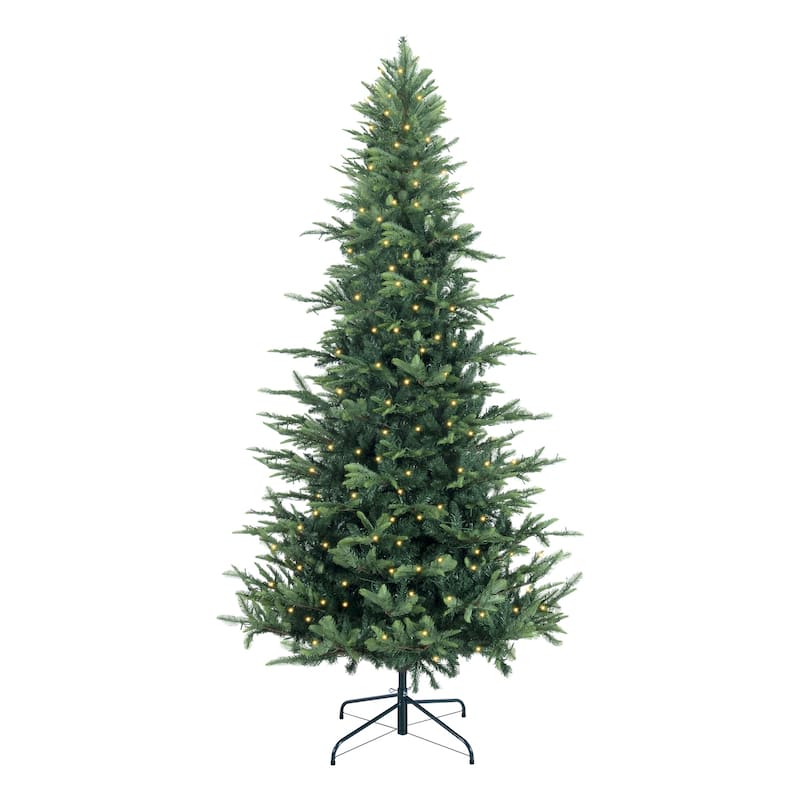 Prelit Artificial Christmas Tree – Realistic Nordic Design with Warm LED Lights for a Cozy Holiday Ambiance