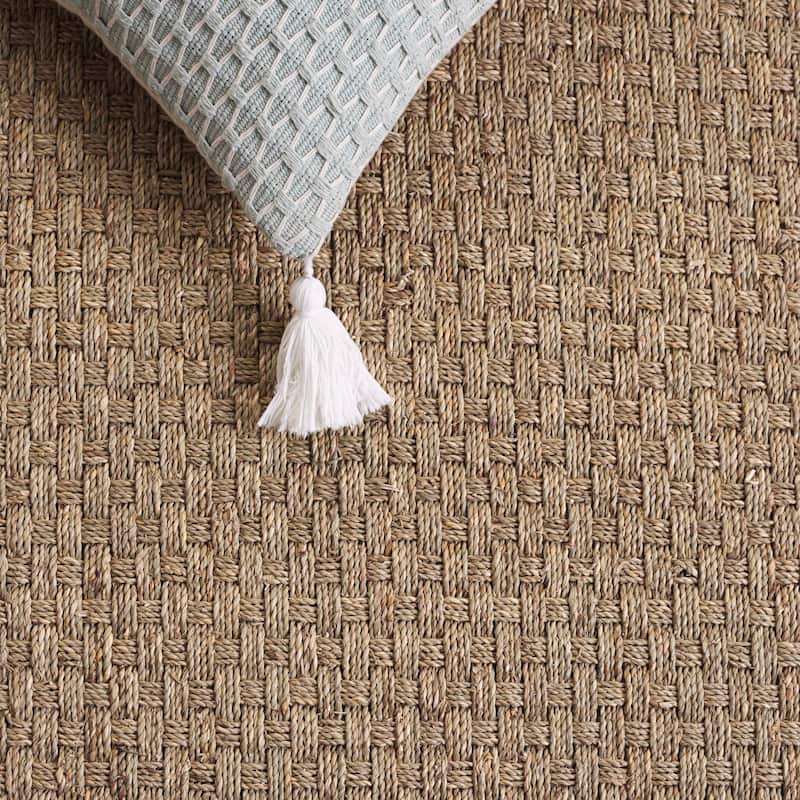 SAFAVIEH Natural Fiber Fita Farmhouse Seagrass Rug