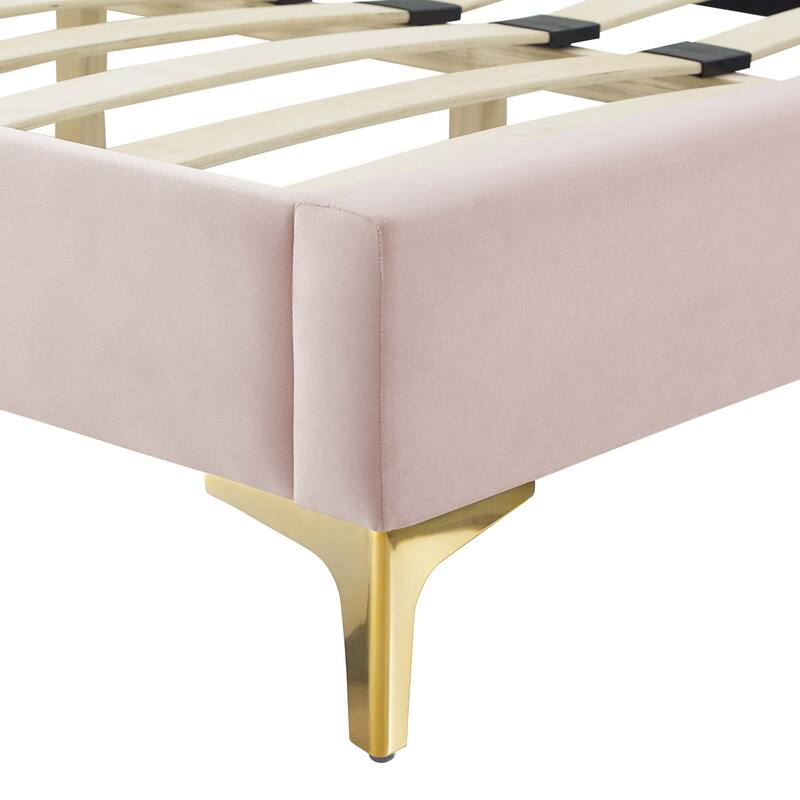 Alexandria Tufted Performance Velvet King Platform Bed