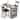 Dining Table Set for 2, Kitchen Bar Table and Chairs for 2 - 47.83x23.62x36.02in