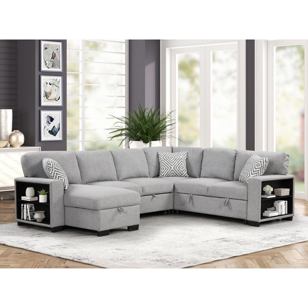 Cairo Sectional Gray / Beige
