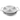 Gibson Gracious Fine Ceramic Dining Four Section Tray Set with Metal Rack in White