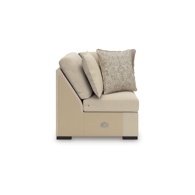 Signature Design by Ashley LadyMae Beige 3-Piece Sectional - 104" W x 104" D x 40" H