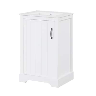 20" Bathroom Vanity with Sink Bathroom Cabinet with Soft Closing Door Storage Rack and Adjustable Shelve