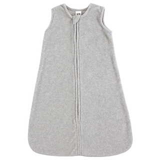 Hudson Baby Infant Plush Sleeping Bag, Sack, Blanket, Heather Gray Fleece