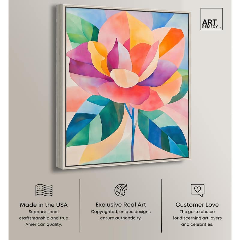 Ail Geofloral I Canvas by Art Remedy