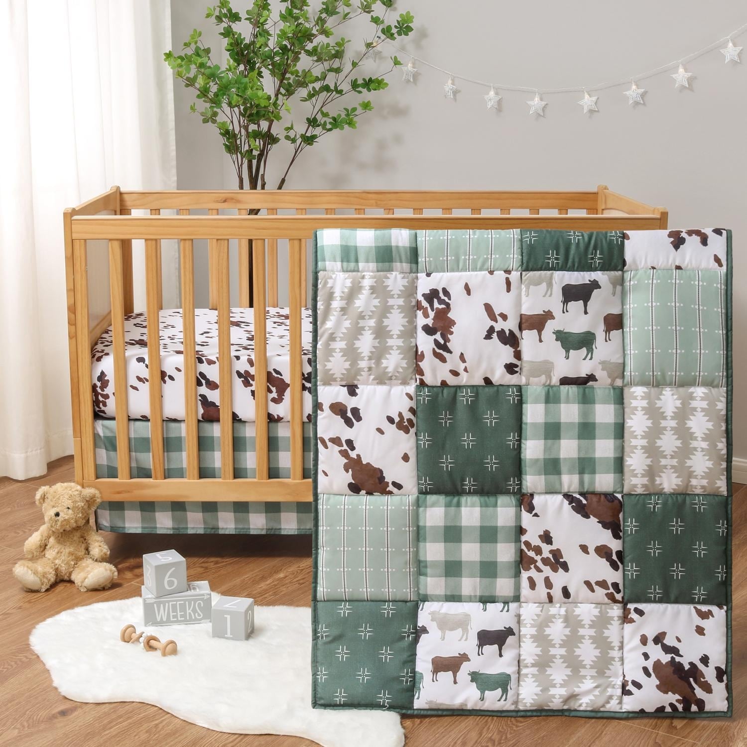 The Peanutshell Nursery Crib Bedding Set for Baby Boys Boho Farm 3 Pieces Bed Bath Beyond 40419312