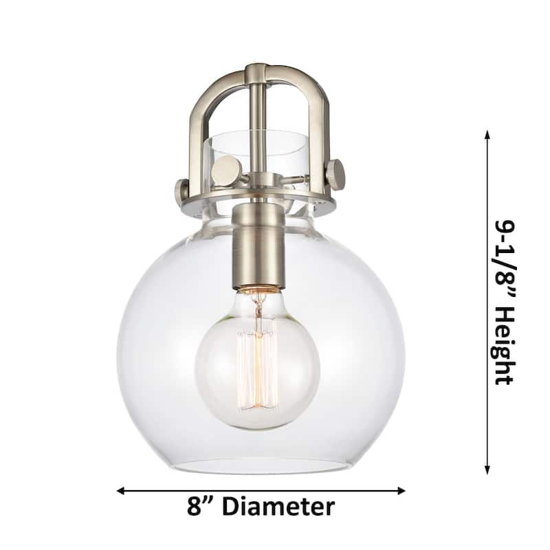 Innovations Lighting Newton Sphere - 3 Light 8" Cord Hung Multi Pendant - 10" Canopy