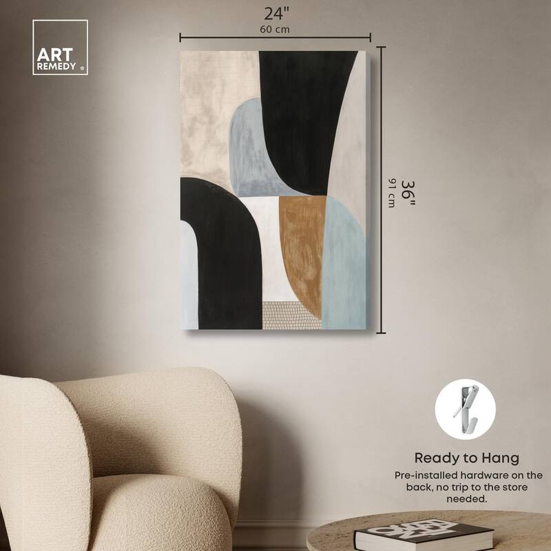 Interlocking Segments I Canvas by Art Remedy, Gallery Wrapped