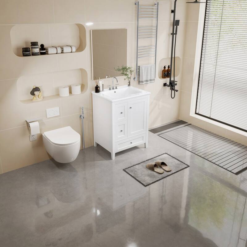 24 " Bathroom Vanity with Storage