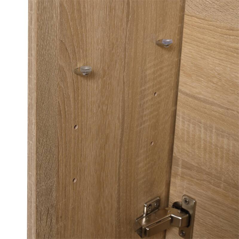Bathroom Vanity With Sink In 16/18 Inch, Freestanding Bathroom Vanity With Soft Close Door
