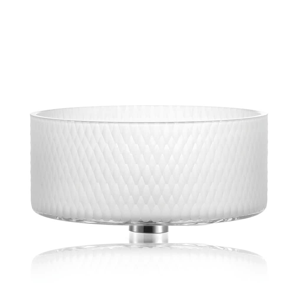 WS Bath Collections Emilie 711 Glamorous 14-3/8" Circular Glass Vessel