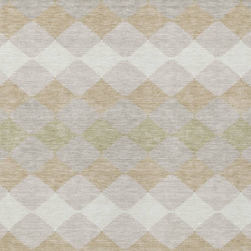 HomeRoots Geometric Transitional Rectangle Outdoor Rug