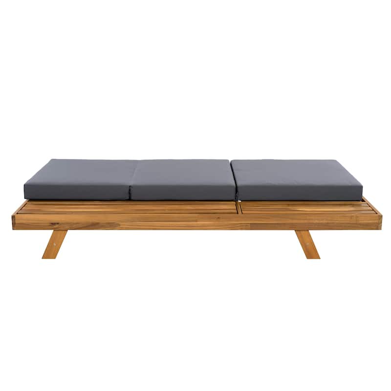 Christopher Knight Home- Austin Acacia Wood Outdoor Chaise Lounge Set of 2