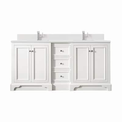James Martin Vanities 825-V72-1WZ De Soto 72" Double Basin Poplar Wood
