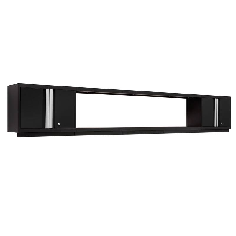 NewAge Products Bold Series 2-pc. Steel Garage Cabinet Set - Black