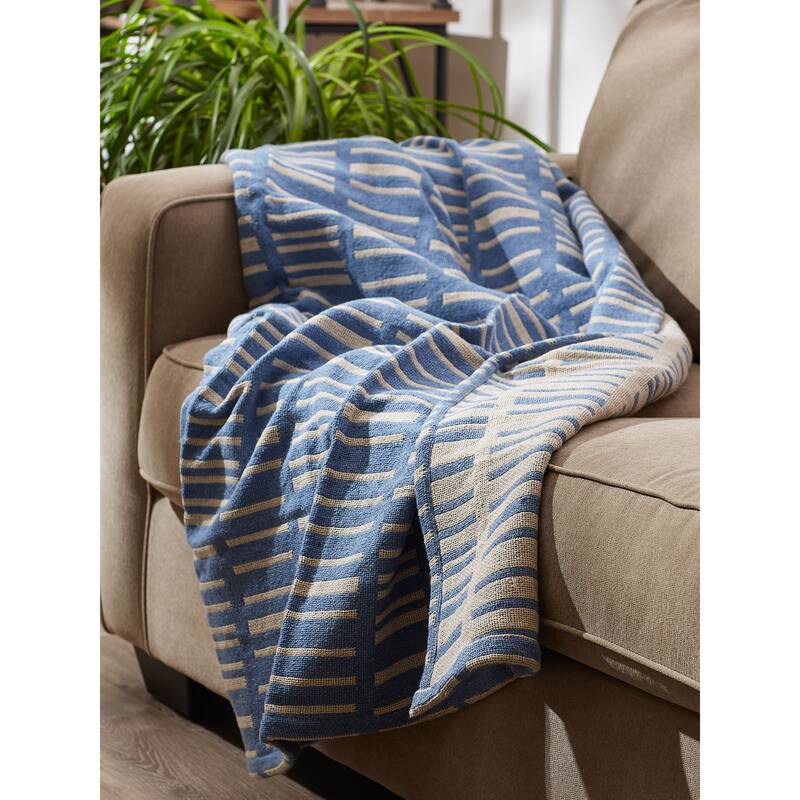 DII Dusty Lilac Urban Jacquard Throw