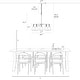 preview thumbnail 9 of 9, Blobfish Modern Gold 5-Light Glass Chandelier Radial Light for Living Dining Room - Dia.28.7" x H24.8"