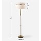 preview thumbnail 8 of 6, Uttermost Faro White Marble Floor Lamp - 61'' H X 17'' W X 17'' D