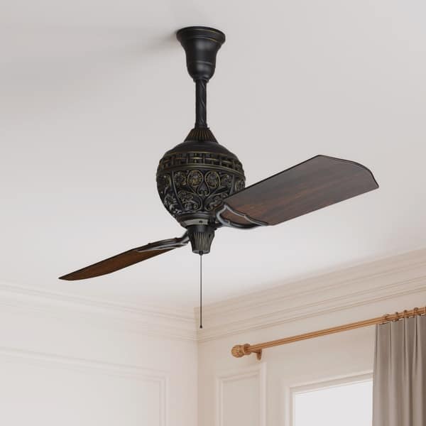 slide 2 of 11, Hunter 60-inch 1886 Limited Edition Ceiling Fan with Pull Chain Pull Chain