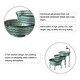 preview thumbnail 5 of 6, Glitzhome 30"L Farmhouse Galvanized Rustic Metal Fountain
