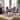 Roundhill Furniture Biony Espresso Wood 5-piece Dining Set with Nailhead Trim