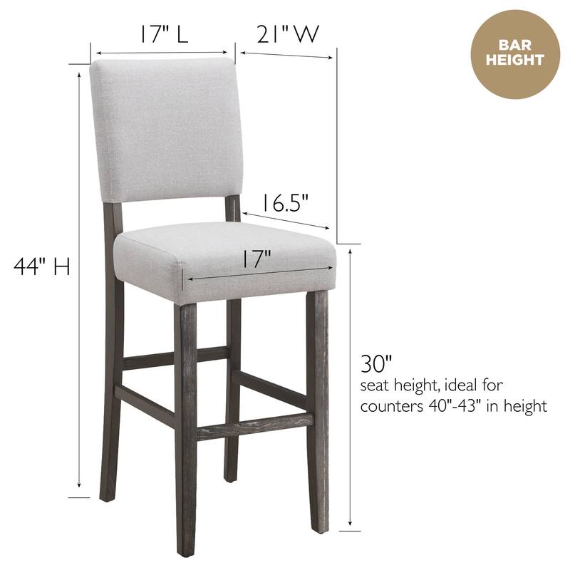 Leick Home Brax Upholstered Counter Height Barstool