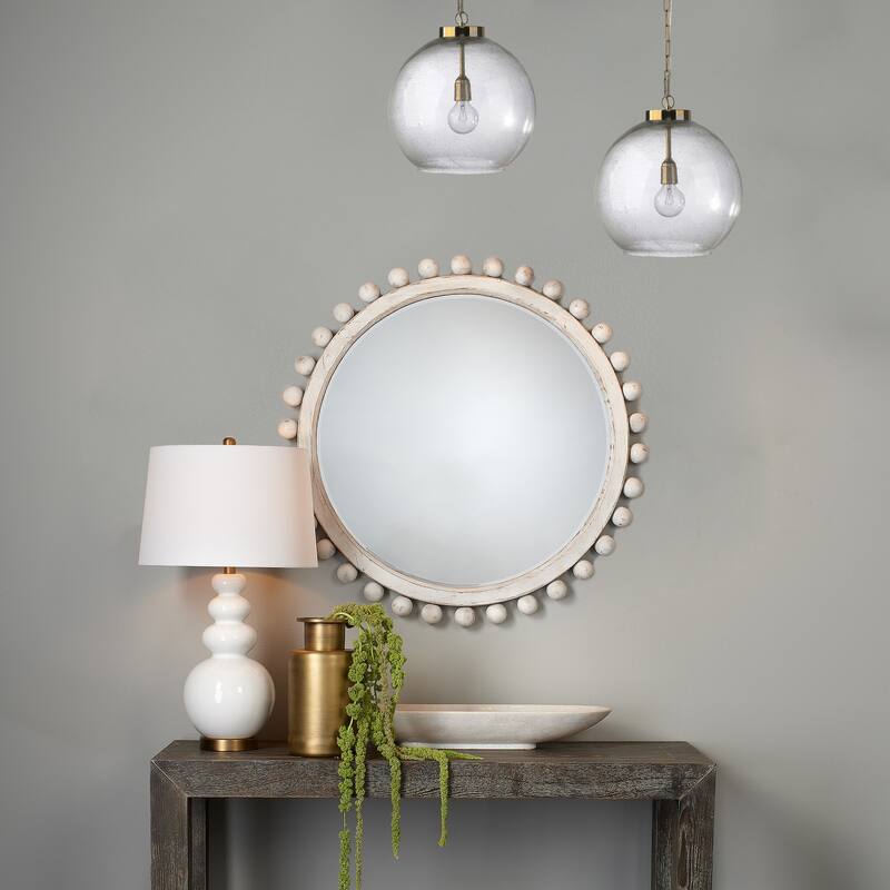 Alden Décor Burke Hand Blown Glass Pendant